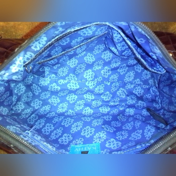 Kathy Van Zeeland KVZ Brown Croc-Embossed Women's Handbag - Picture 8 of 10